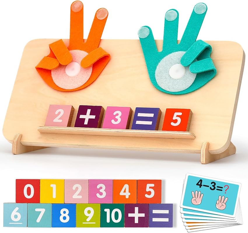 Preschool Math Manipulative Counting Blocks for Toddlers 2-4, Montesso