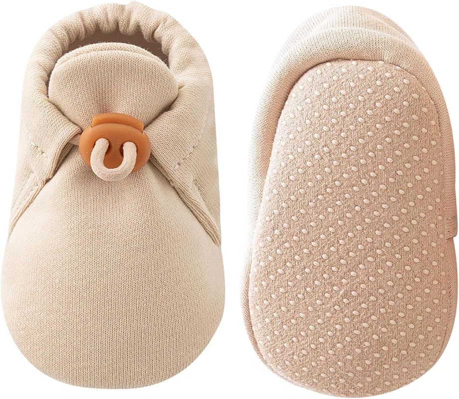 Newborn Baby Booties Soft, Warm Cotton Cozy Infant Shoes for Boys and 