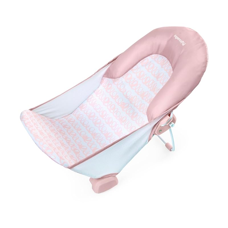 Ingenuity Foldaway 2-Position Adjustable Baby Bath Seat for Sink or Tu