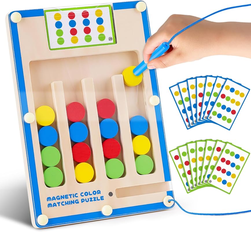Kids Montessori Magnetic Wooden Toys for Ages 3-7 - Educational Sensor