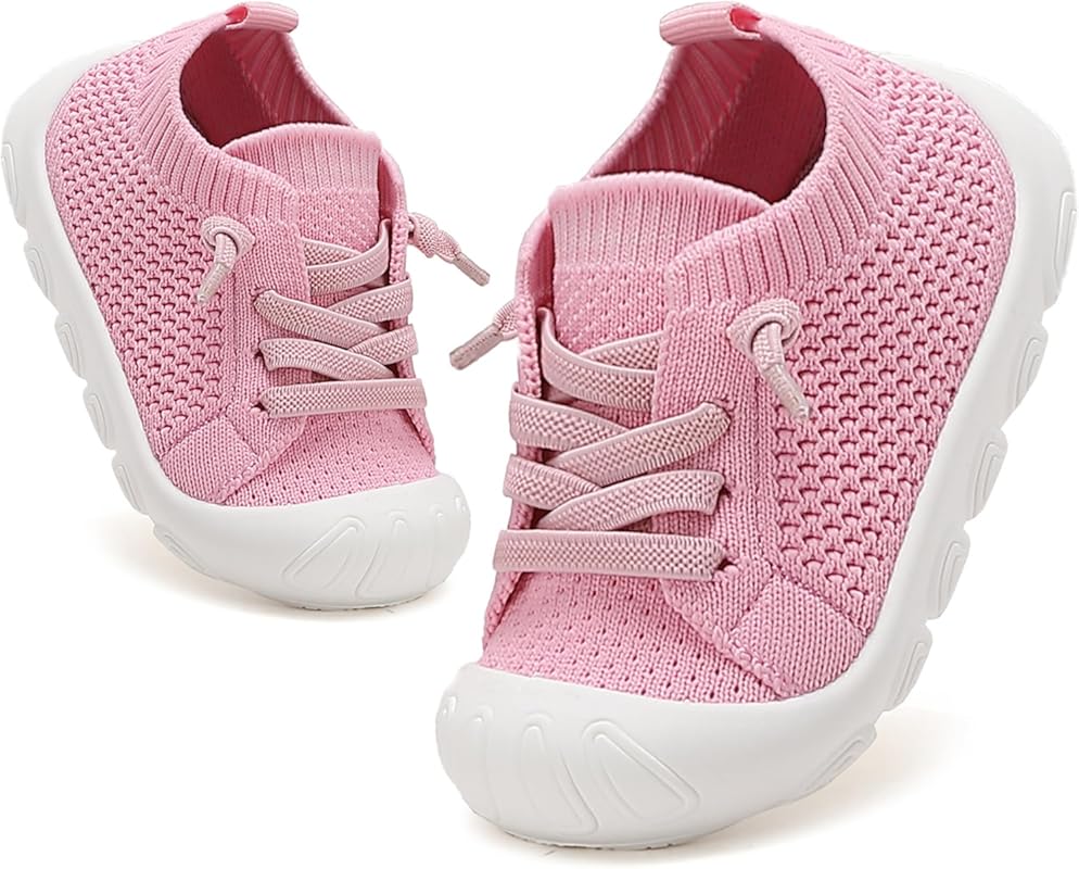 Toddler Baby Boys Girls Lightweight Breathable Slip-On Sneakers First