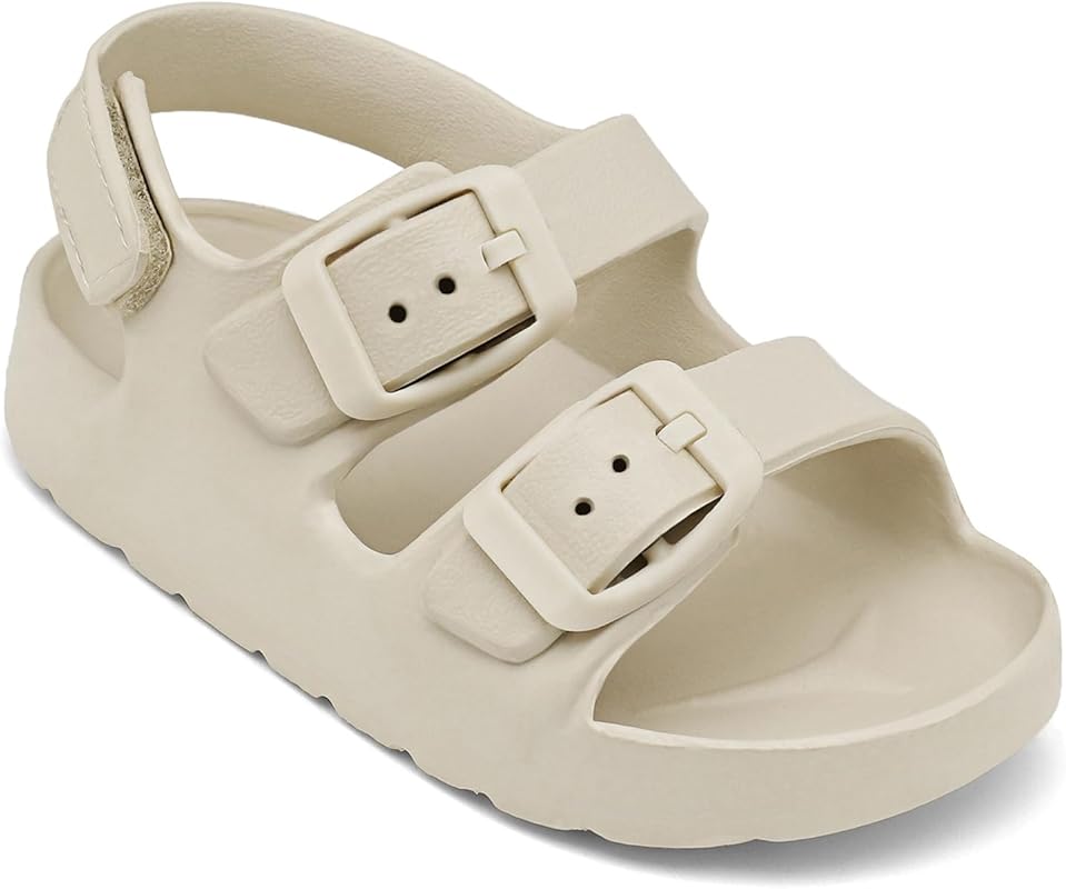 ChayChax Adjustable Double Buckle Toddler Sandals with Back Strap, Wat