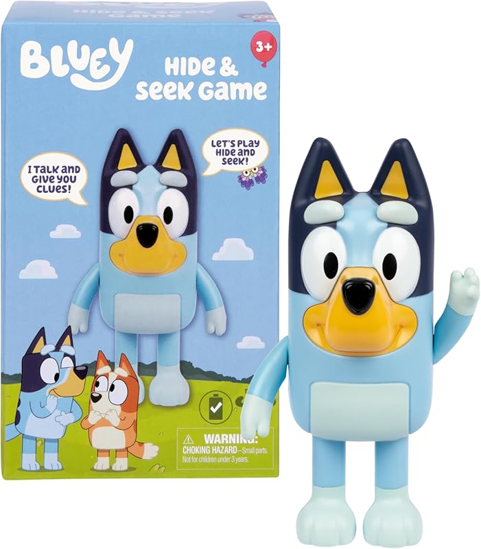 Bluey Hide and Seek Articulated Musical Figurine with Dance Mode - Int