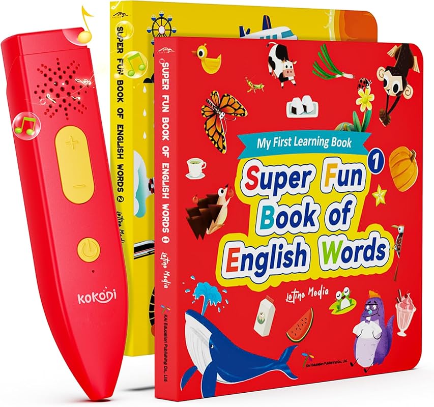 KOKODI Talking Pen Books Set with Interactive Audio for Kids, Early Le