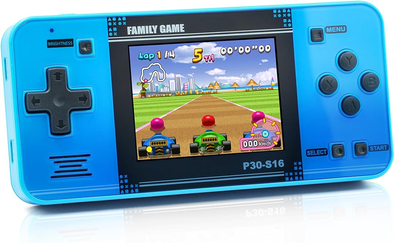 Portable Handheld Game Console with 220 Retro Video Games, Rechargeabl