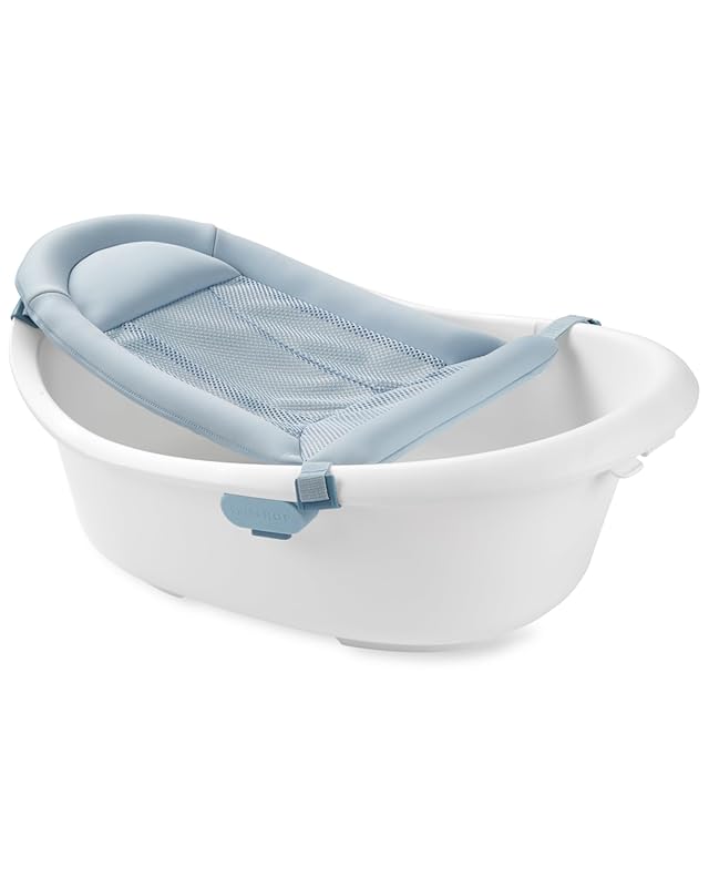 Skip Hop 4-in-1 Baby Bath Tub with Supportive Sling and Sit-Up Support