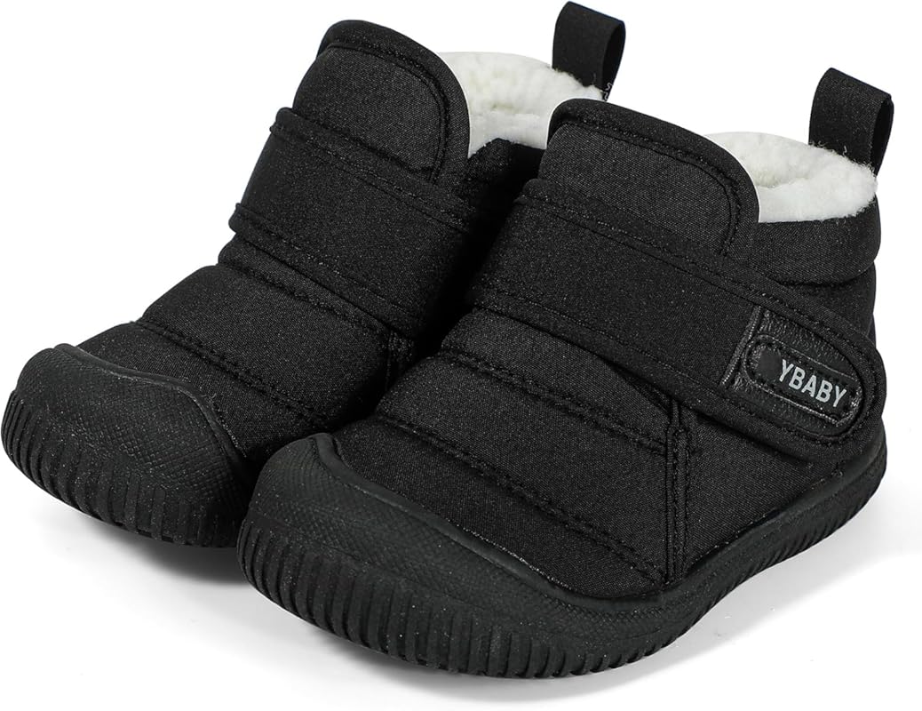 MK MATT KEELY Infant Winter Snow Boots with Plush Lining, Soft Sole, N