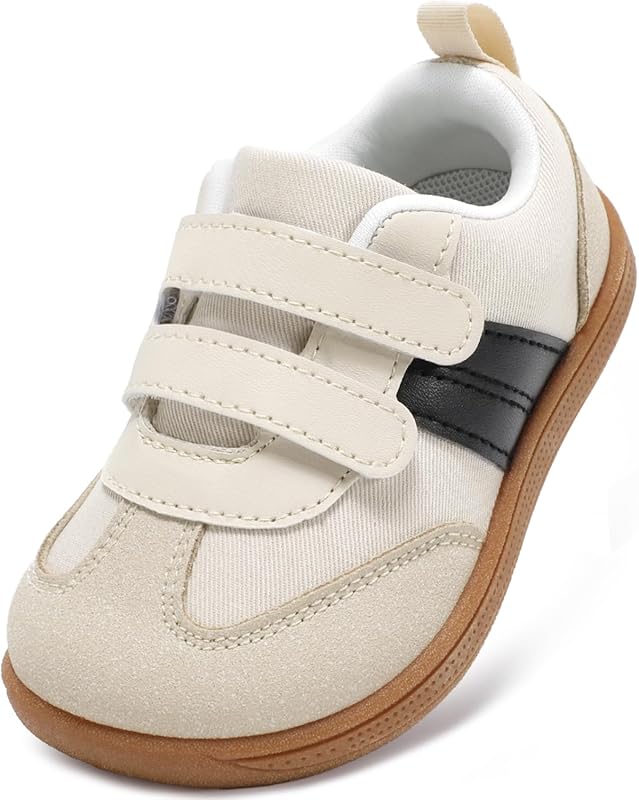 Toddler Wide Toe Box Barefoot Shoes for Boys with Non-Slip Zero Drop S