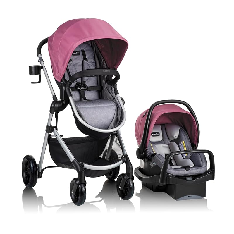 Evenflo Pivot Modular Travel System with LiteMax Preemie and Infant Ca