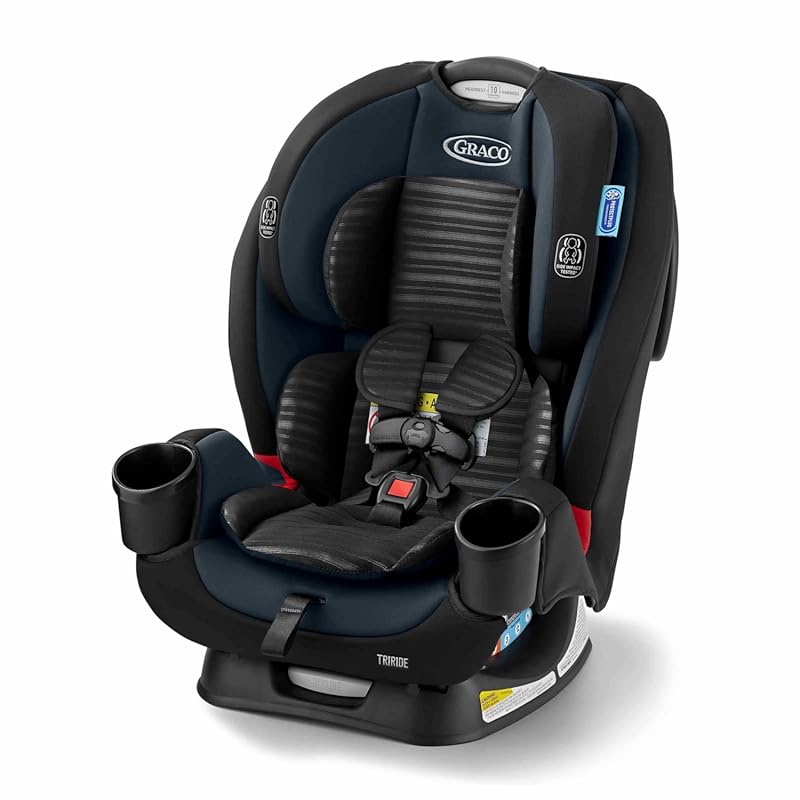 Graco TriRide 3-in-1 Reclining Car Seat with Adjustable Headrest, High