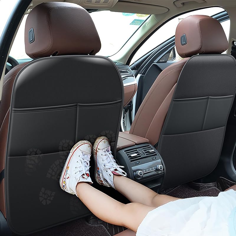 Back Seat Protector Kick Mats for Jeep Grand Cherokee with Dual Pocket