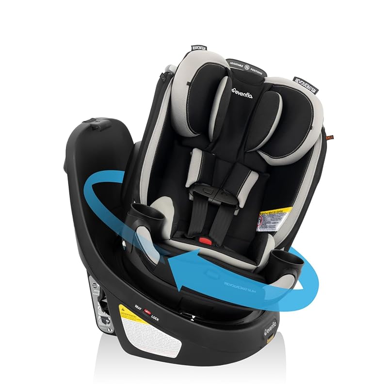 Evenflo Revolve360 Slim 2-in-1 Rotational Car Seat with Quick Clean Co