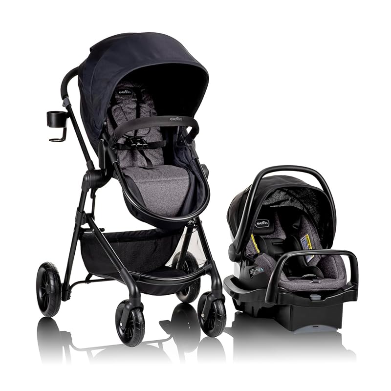Evenflo Pivot Modular Travel System with LiteMax Preemie and Infant Ca