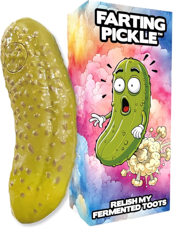DR DINGUS Farting Pickle Toy with 100+ Unique Fart Sounds, Hilarious N