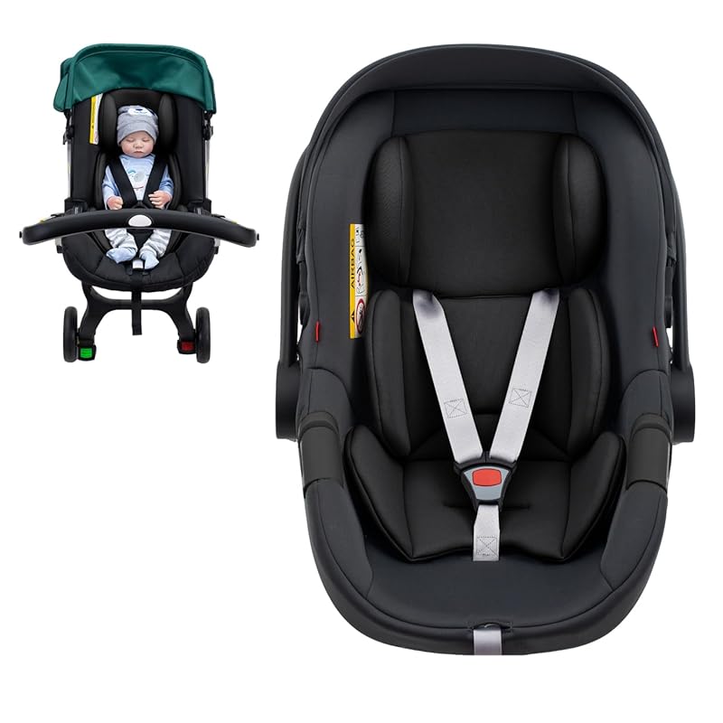 Ultra-Thick Breathable Mesh Infant Car Seat Insert with Natural Sponge