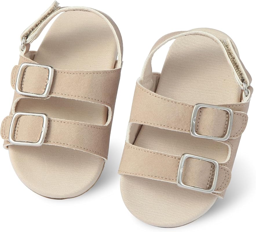 Baby Boys Girls Summer Open-Toe Sandals with Soft Anti-Slip Rubber Sol