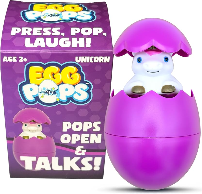 Egg Pops Talking Easter Egg Toy with Figure Popup and Sounds, Interact