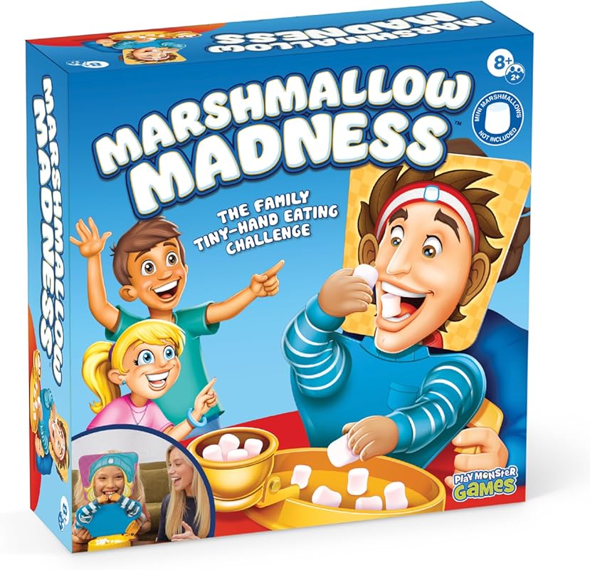Marshmallow Madness Board Game - Fast-Paced Family Fun Game for Kids a