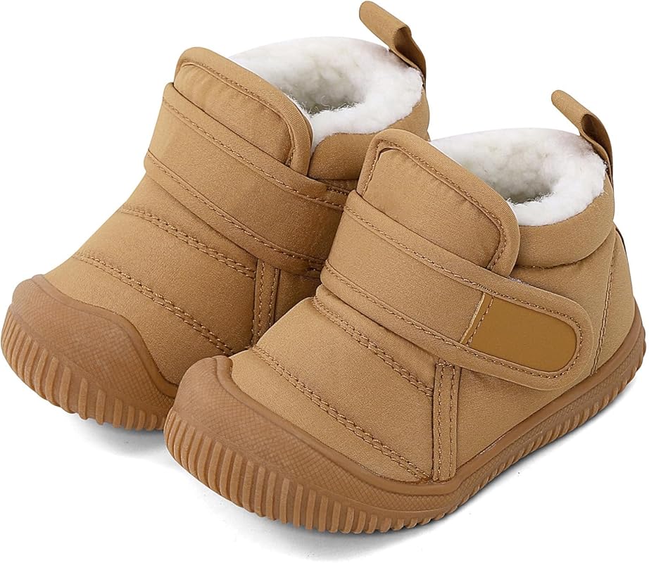 MK MATT KEELY Toddler Winter Shoes with Plush Lining, Soft Sole, Non-S