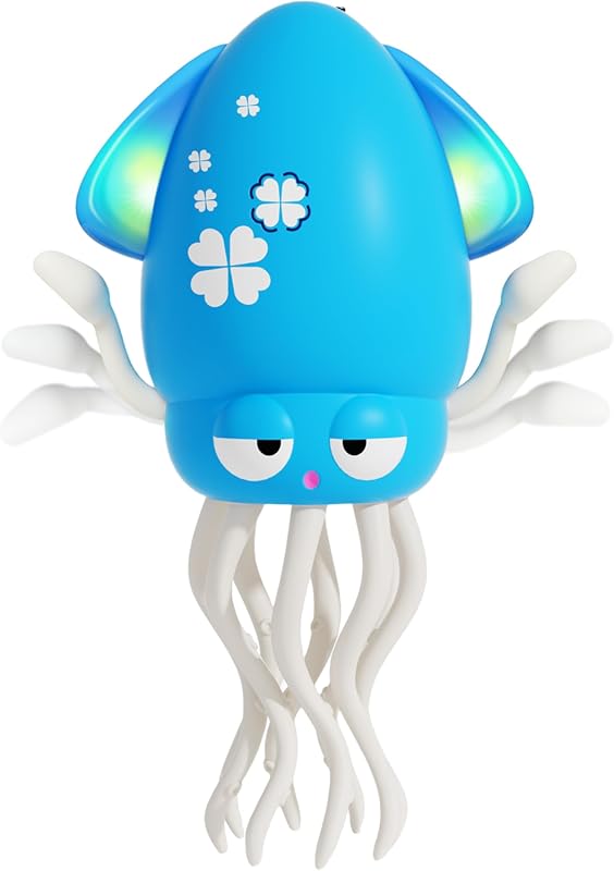 Electric Dancing Octopus Light Music Toy for Toddlers 12-18 Months, Pe