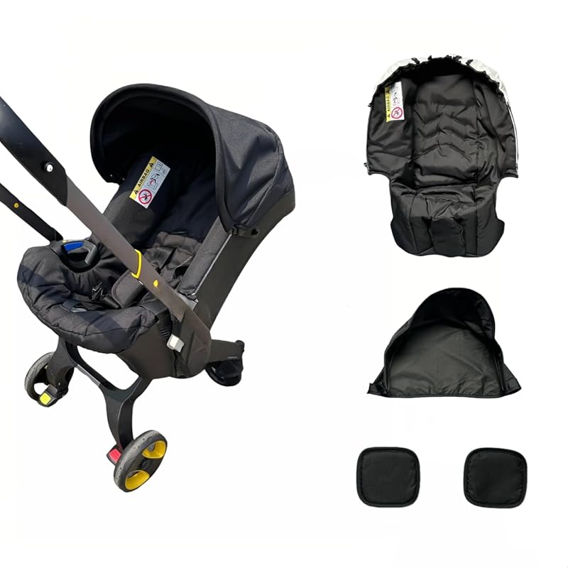 3-in-1 Black Replacement Cover Kit with Canopy and Shoulder Pads Compa