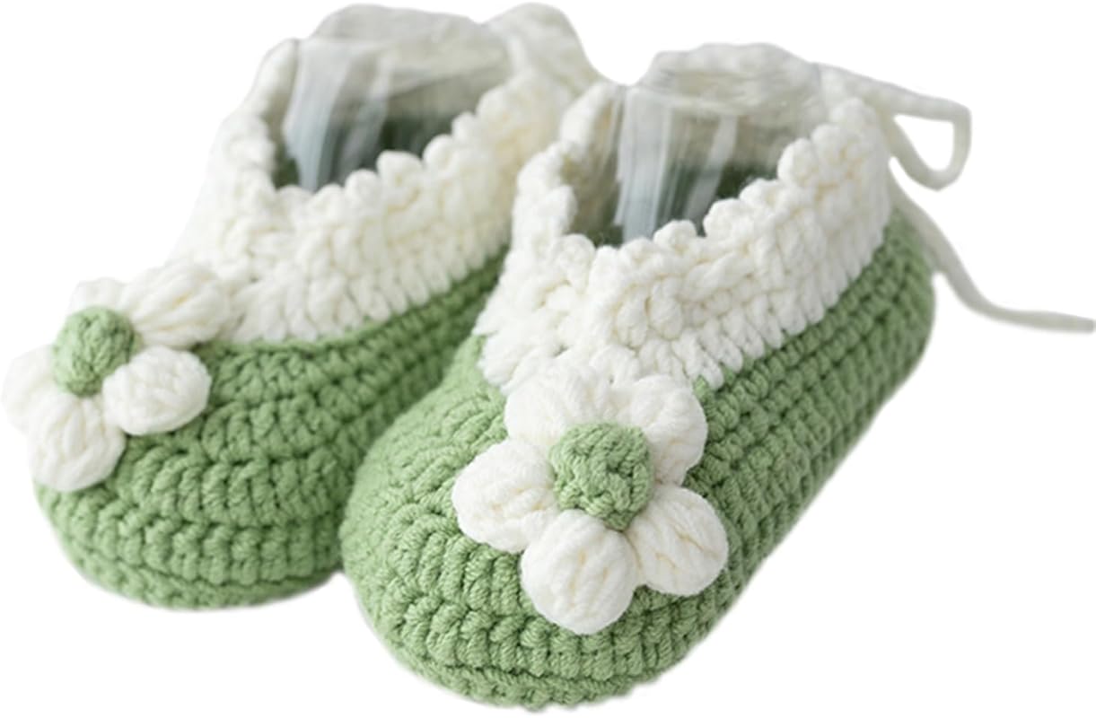 Handmade Crochet Baby Booties Newborn Soft Knit Cozy Shoes First Walke