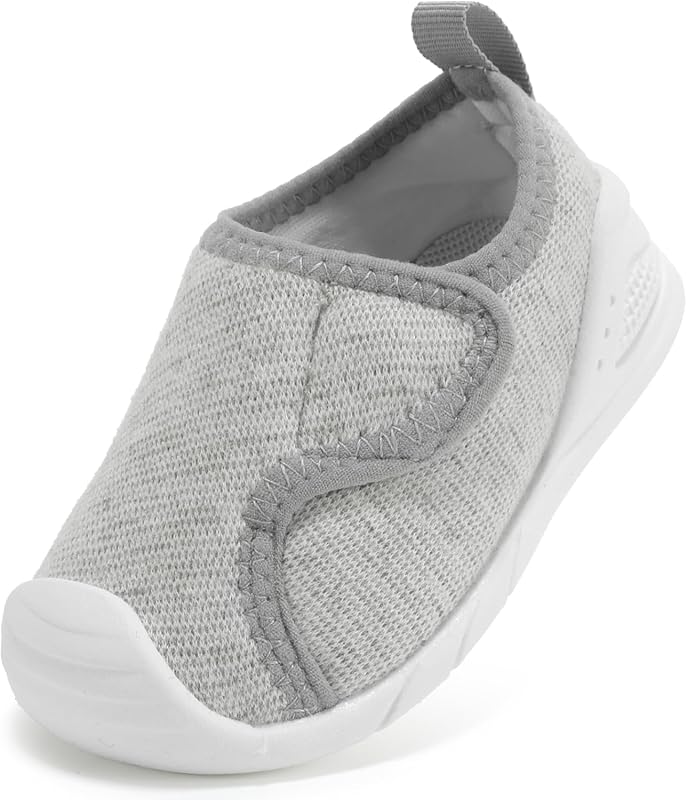 Baby Shoes Wide Toe Box Toddler First Walking Sneakers, Non-Slip Breat