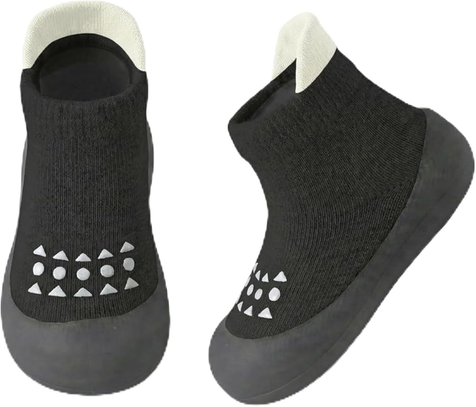 Baby Sock Shoes Toddler Non-Slip Soft Rubber Sole Sneakers for Boys an